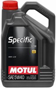 MOTUL SPECIFIC BMW LL-04 5W40 5л. синтетика, масло моторное